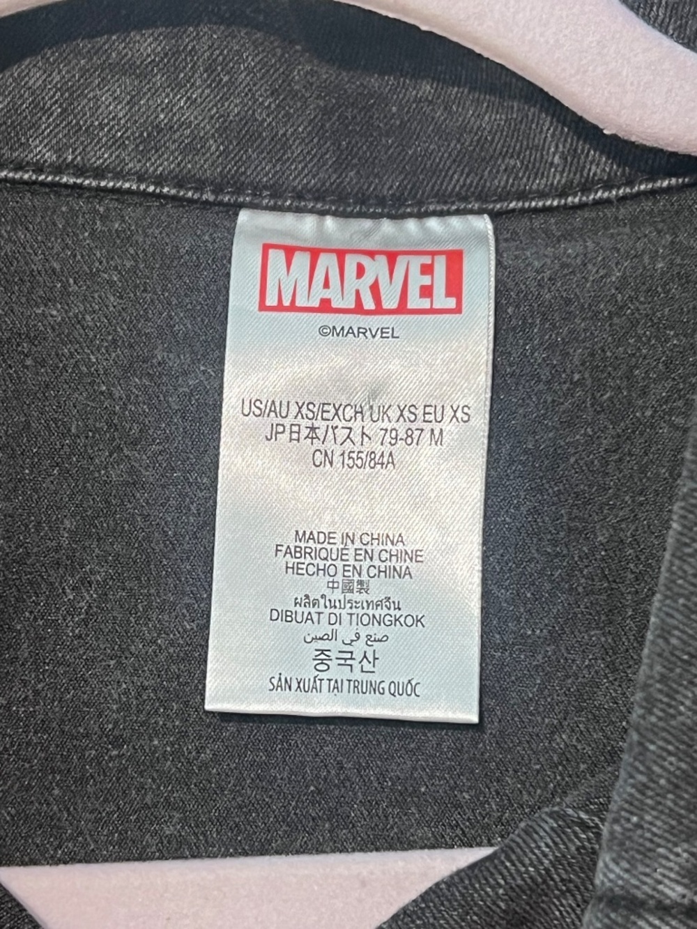 Marvel “The Marvels” Black Denim Jacket – XS - Picture 6 of 13